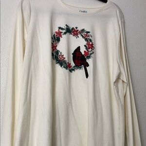 Croft & Barrow Cream Women's Plus Top